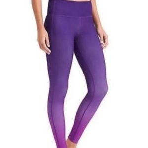 Athleta Ombré Chaturanga Workout Leggings
